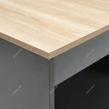 Load image into Gallery viewer, Wooden Bar Table with Open Shelves Living and Home