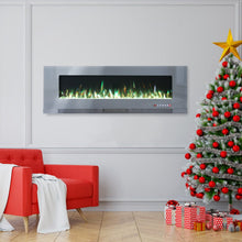 Load image into Gallery viewer, 50/60 inch Electric Fireplace 5000 BTU Wall Mounted Fireplaces Heater 9 Available Flame Colours Wall Mounted Fireplaces Living and Home 60 Inch