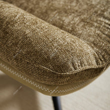 Load image into Gallery viewer, Chenille Lounge Chair with Footstool Living and Home