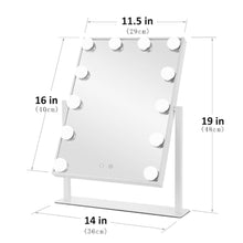 Load image into Gallery viewer, Adjustable Large Rectangular Lighted Makeup Mirror Living and Home