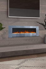 Load image into Gallery viewer, 50/60 inch Electric Fireplace 5000 BTU Wall Mounted Fireplaces Heater 9 Available Flame Colours Wall Mounted Fireplaces Living and Home