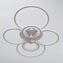 Load image into Gallery viewer, 4/6/8 Rings Circle LED Semi-Flush Ceiling Light Dimmable/Non-Dimmable Ceiling Lights Living and Home