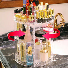 Load image into Gallery viewer, Livingandhome Transparent Acrylic Rotating Multifunctional Makeup Organizer