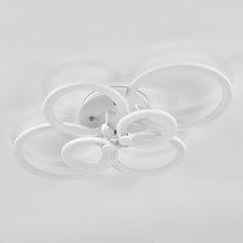 Load image into Gallery viewer, 4/6/8 Rings Circle LED Semi-Flush Ceiling Light Dimmable/Non-Dimmable Ceiling Lights Living and Home