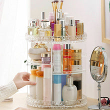 Load image into Gallery viewer, Livingandhome Transparent Acrylic Rotating Multifunctional Makeup Organizer