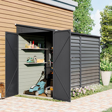 Load image into Gallery viewer, Livingandhome Outdoor Steel Storage Shed