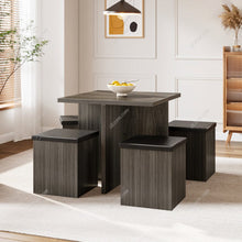 Load image into Gallery viewer, Table and 4 Stools Set Living and Home