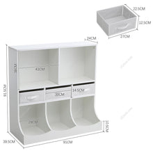 Load image into Gallery viewer, 3-Tier Open Style Toy and Book Storage Cabinet Living and Home