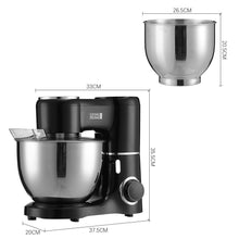 Load image into Gallery viewer, 8-Quart Household Stand Mixer with Accessories in Black Kitchen Appliances Living and Home