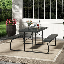 Load image into Gallery viewer, Livingandhome Foldable Picnic Table and Bench Set