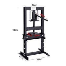 Load image into Gallery viewer, 6 Ton Workshop Hydraulic Press Red H-Frame Tools DIY Tools Living and Home