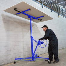 Load image into Gallery viewer, 11ft Drywall Lifter with Rolling Casters Panel Hoist Lifts Living and Home Blue