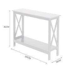 Load image into Gallery viewer, X-Design Console Tables 2 Tier Entrance Sofa Table Bookshelf Entryway Table Console Table Living and Home