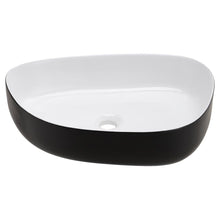 Load image into Gallery viewer, Premium Ceramic Sink with Stainless Steel Pop-upand Mounting Ring Bathroom Sinks Living and Home