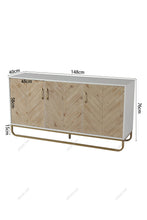 Load image into Gallery viewer, Modern Wooden Three Doors Side Cabinet Living and Home