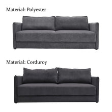 Load image into Gallery viewer, Grey 3-Seater Sleeper Sofa Bed polyester/corduroy Living and Home