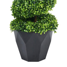 Load image into Gallery viewer, 2 Pack Artificial Topiary Spiral Boxwood Tree Fake Plant Artificial Plants Living and Home
