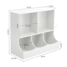 Load image into Gallery viewer, 2-Tier Open Style Toy and Book Storage Organizer Living and Home
