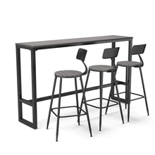 Load image into Gallery viewer, Garden Grey Dining High Table with Metal Legs Garden Dining Tables Living and Home