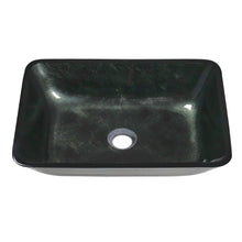 Load image into Gallery viewer, Rectangular Tempered Glass Bathroom Art Design Sink Bathroom Sinks Living and Home
