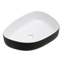 Load image into Gallery viewer, Premium Ceramic Sink with Stainless Steel Pop-upand Mounting Ring Bathroom Sinks Living and Home