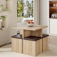 Load image into Gallery viewer, Table and 4 Stools Set Living and Home