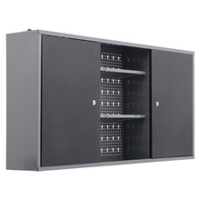 Load image into Gallery viewer, Wall Mounted Lockable Pegboard Tool Cabinet with A Lockable Door Cabinets Living and Home
