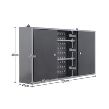 Load image into Gallery viewer, Wall Mounted Lockable Pegboard Tool Cabinet with A Lockable Door Cabinets Living and Home