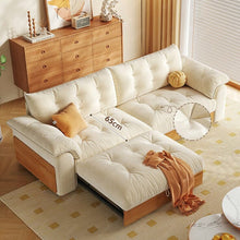 Load image into Gallery viewer, Cottonfy Solid Wood Folding Sofa Bed with Sleeper Chaise Cottonfy UK