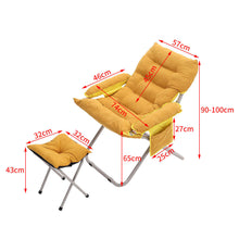Load image into Gallery viewer, Folding Moon Chair and Footstool Set Accent Chair Living and Home