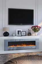 Load image into Gallery viewer, 50/60 inch Electric Fireplace 5000 BTU Wall Mounted Fireplaces Heater 9 Available Flame Colours Wall Mounted Fireplaces Living and Home