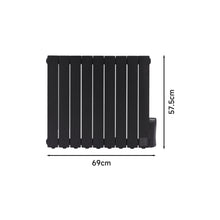 Load image into Gallery viewer, 69-101 W Oil Filled Space Heaters Electric Radiator Heater with LCD Thermostat Space Heaters Living and Home 690*575*80mm