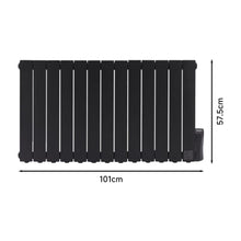 Load image into Gallery viewer, 69-101 W Oil Filled Space Heaters Electric Radiator Heater with LCD Thermostat Space Heaters Living and Home 1010*575*80mm