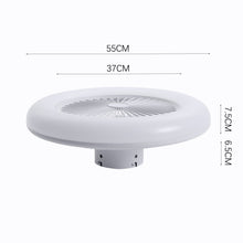 Load image into Gallery viewer, Dia. 55cm Ceiling Fan w/75W LED Light Adjustable 3-Wind Speed Remote Control Ceiling Light Living and Home