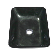 Load image into Gallery viewer, Rectangular Tempered Glass Bathroom Art Design Sink Bathroom Sinks Living and Home