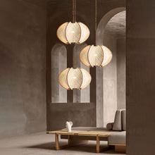 Load image into Gallery viewer, Lightsin Handcrafted Wooden LED Pendant Light with Modern Style Lightsin����