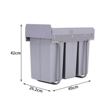 Load image into Gallery viewer, Kitchen Double/Triple Bin Cupboard Pull-out Kitchen Cabinets Living and Home