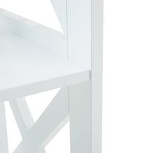 Load image into Gallery viewer, Black/White Wooden 5 tier Rectangular Vertical Living Room Shelf Shelves & Racks Living and Home