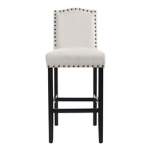 Load image into Gallery viewer, 2pcs Linen Kitchen Counter Bar Stools Living and Home