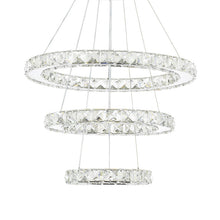 Load image into Gallery viewer, Pendant White LED Crystal Chandelier 2/3 Ring Design Ceiling Light Lighting Lamp-Non-Dimmable Pendant Living and Home