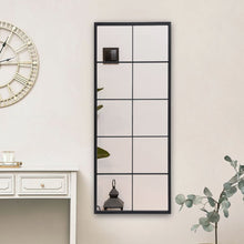 Load image into Gallery viewer, 150cm H Contemporary Black Window Full Length Leaner Wall Mirror Wall Mirrors Living and Home