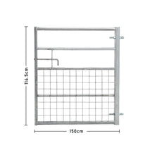 Load image into Gallery viewer, Durable and Rust-Resistan Half Mesh Metal Field Farm Gate Farm Gates Living and Home 5FT/1.5M