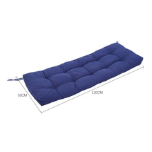 Load image into Gallery viewer, Livingandhome Outdoor Patio Bench Seating Cushion - Blue