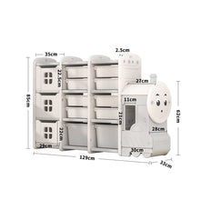 Load image into Gallery viewer, Grey Cute Bus-shaped Storage Shelves Organizer for Kids Shelves & Racks Living and Home