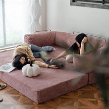 Load image into Gallery viewer, Cottonfy Teddy Corduroy Modular Detachable Sofa Bed Cottonfy UK