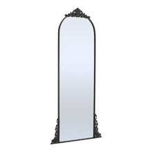 Load image into Gallery viewer, 180cm H Vintage Black Carved Arched Mirror Wall Mirrors Living and Home