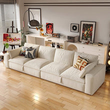 Load image into Gallery viewer, Cottonfy Creamy Tofu Block Pullout Sofa Bed with Storage Living and Home