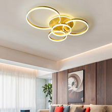 Load image into Gallery viewer, 2/3.5 ft Circles Ceiling Light with LED Dimmable/Non-Dimmable Ceiling Lights Living and Home 5 Rings Non-Dimmable