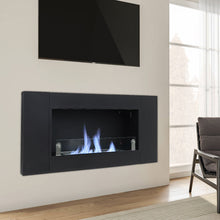 Load image into Gallery viewer, 43'' W Surface Wall Mounted Bio-Ethanol Fireplace Black Fireplaces Living and Home