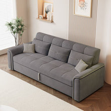 Load image into Gallery viewer, Cottonfy Multifunctional Mint Velvet Pull Out Chaise Sofa Bed with Storage Cottonfy UK